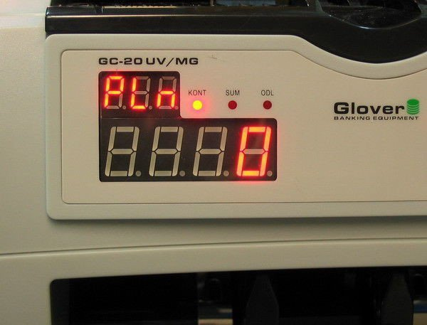 Liczarka do banknotów Glover GC-20 UV/MG