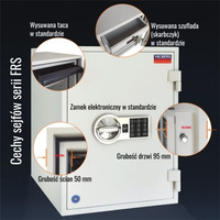 Sejf antywłamaniowy FRS 165T EL