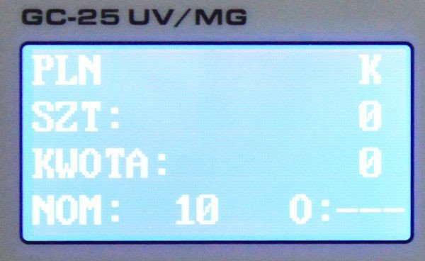 Liczarka do banknotów Glover GC-25 UV/MG