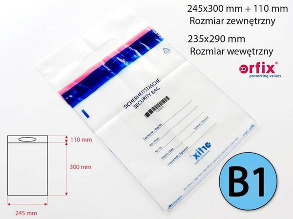 Torba bezpieczna na bilon - udźwig 9 kg (50 szt.)