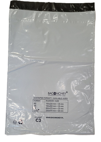 Koperty bezpieczne C3 nieprzezroczyste (500 szt.)