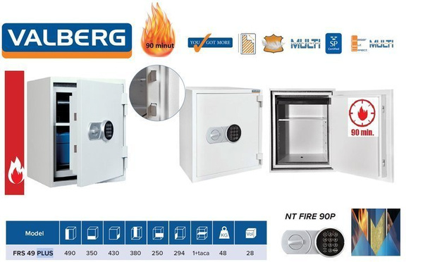 Sejf ognioodporny VALBERG FRS 49 PLUS