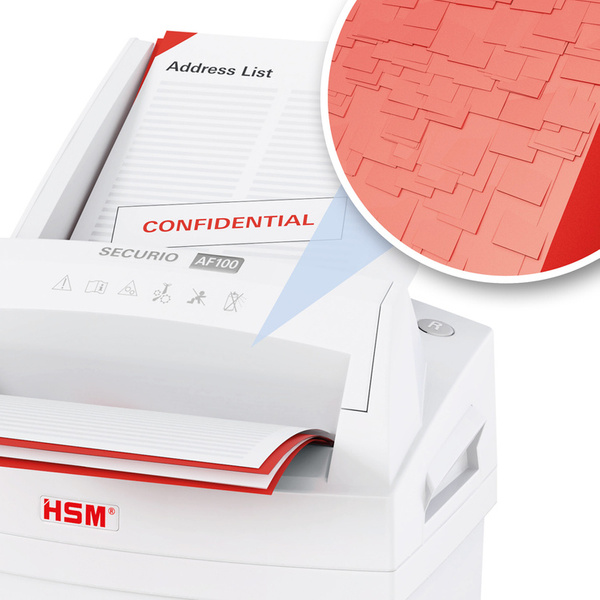 Niszczarka HSM Securio AF100 4,5 x 30 mm