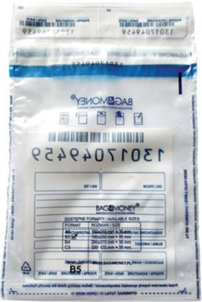 Koperty bezpieczne B5 przezroczyste (50 szt.)