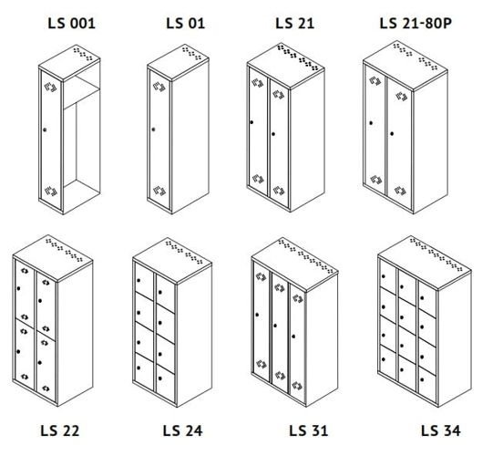 Szafa socjalna pracownicza LS 31