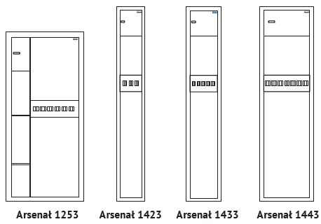 Sejf na broń długą Arsenał 1443 Klasa S1