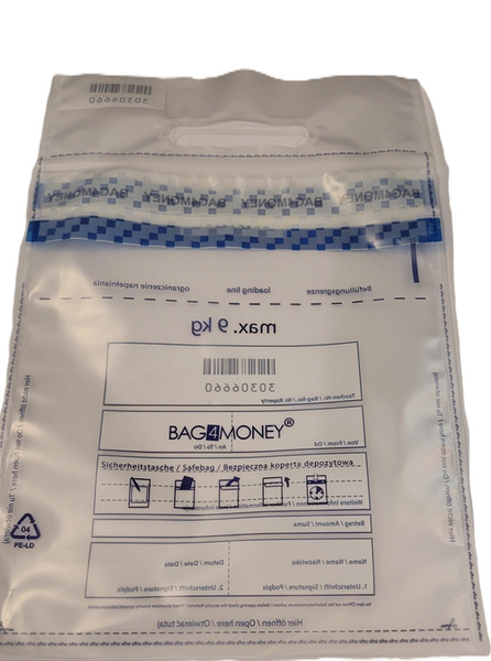 Torba bezpieczna na bilon - udźwig 9 kg (50 szt.)