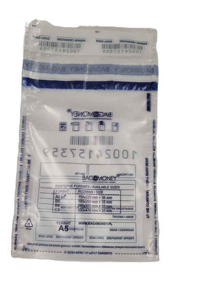 Koperty bezpieczne A5 (K70) przezroczyste (50 szt.)