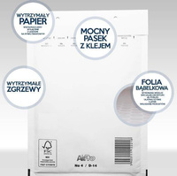Koperty Bąbelkowe K/20 370x480mm AirPro Białe (50 szt)